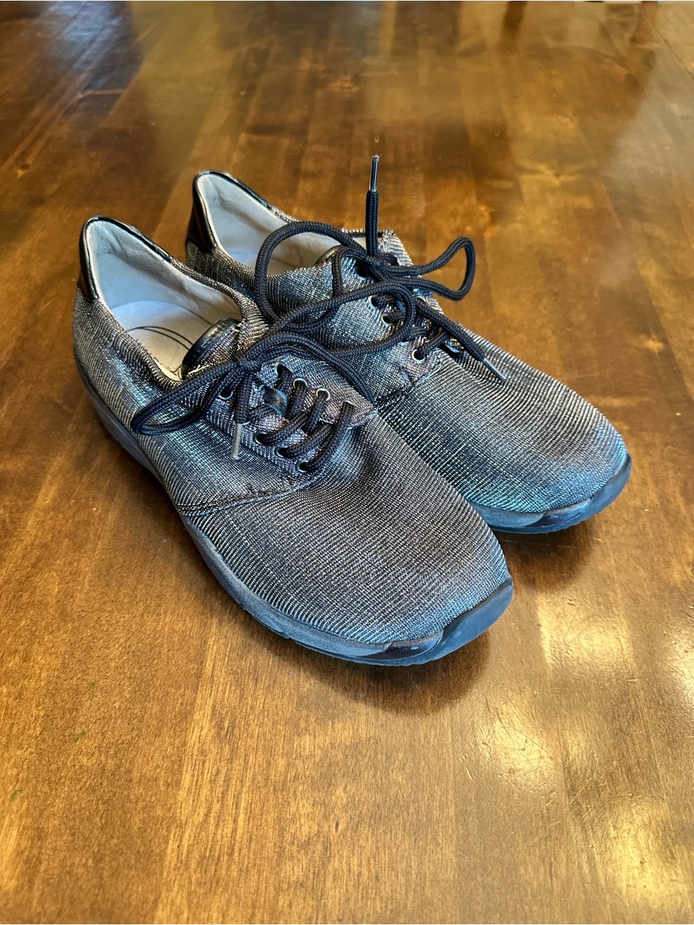 Waldlaufer Shoes UK 4.5 (estimate US 7) Width H Silver Metalic Luftpolster